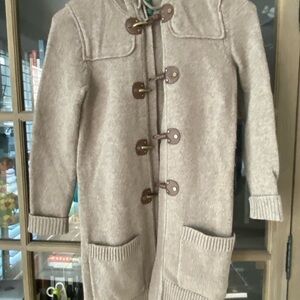 Ralph Lauren Lambswool Cardigan with Brown Accents